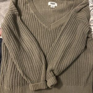 PINK Victoria's Secret Taupe Knit Sweater